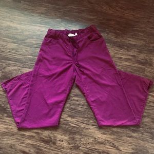 Grey’s Anatomy Burgundy scrub pants size Sm